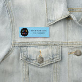 Custom Logo Employee magnetic and safety pin Naamplaatje (In situ)