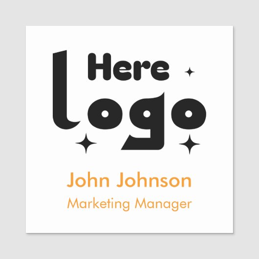 Custom Logo Employee Magnetic Naamplaatje (Voorkant)