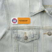 Custom Logo Employee magnetic or safety pin Naamplaatje (In situ)