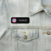 Custom Logo Employee magnetic or safety pin Naamplaatje (In situ)