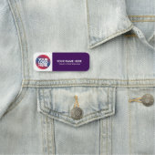 Custom Logo Employee magnetic or safety pin Naamplaatje (In situ)