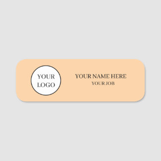Custom Logo Employee Name Tag Badge