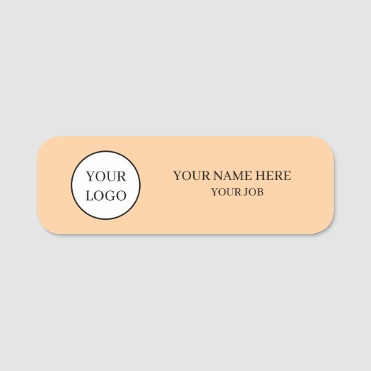 Custom Logo Employee Name Tag Badge (Voorkant)