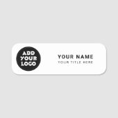 Custom Logo Employee Staff Name Tag (Voorkant)