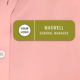 Custom Logo Employee Staff Safety Pin Naamplaatje