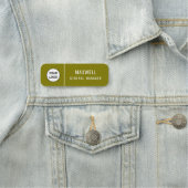 Custom Logo Employee Staff Safety Pin  Naamplaatje (In situ)