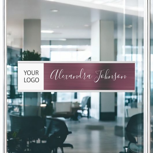 Custom Logo Executive Bourgogne Professional Deurbordje