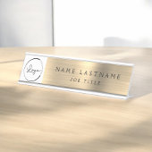 Custom Logo Executive Gold Business Professional Bureau Naambordje