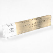 Custom Logo Executive Gold Professional Naambordje