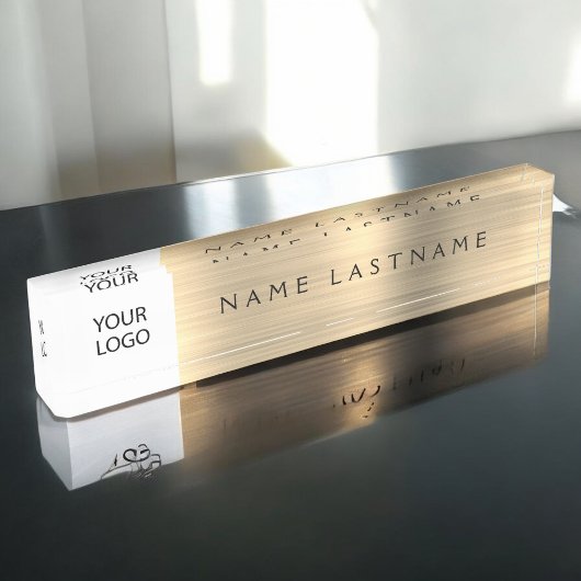 Custom Logo Executive Gold Professional Naambordje