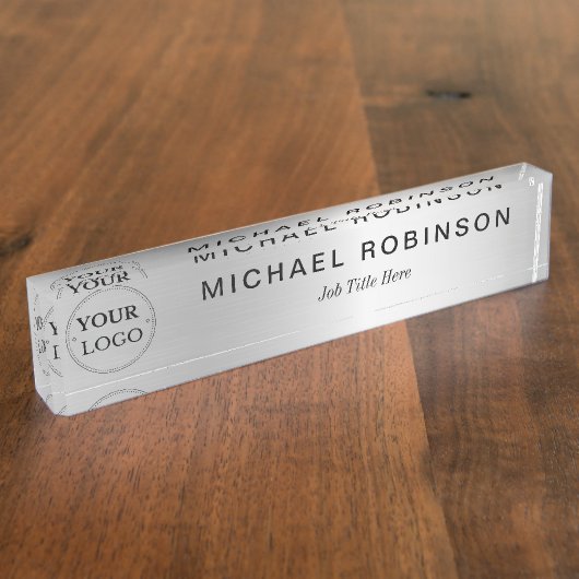 Custom Logo Executive Professional Naambordje (Zijkant)