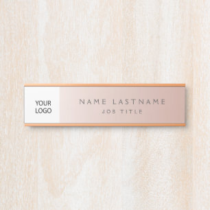 Custom Logo Executive Roos Gold Professional Deurbordje