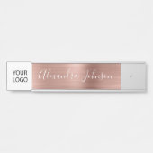 Custom Logo Executive Roos Gold Professional Deurbordje (Voorkant)