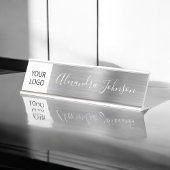 Custom Logo Executive Silver Professional Bureau Naambordje