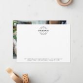 Custom Logo Foto Business Company Notitiekaartje (Voorkant / Achterkant in situ)