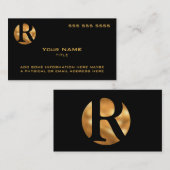 Custom Logo Gold Visitekaartje (Voorkant / Achterkant)