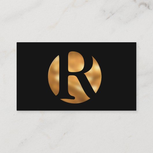 Custom Logo Gold Visitekaartje (Achterkant)