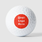 Custom Logo Golf Branding Retro Badge Tournament Golfballen (Voorkant)