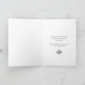 Custom Logo Hand Drawn Whimsical Cake Birthday Kaart (Binnen)