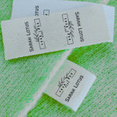 Custom logo Handmade by Sew on clothing Labels Grosgrain Lint