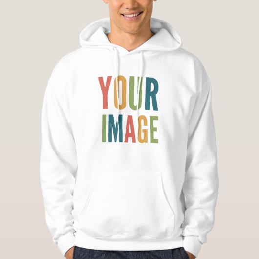 Custom Logo Here | Add Your Own Design Hoodie (Voorkant)