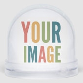 Custom Logo Here | Add Your Own Design Sneeuwbol (Achterkant)