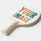 Custom Logo Here | Add Your Own Design Tafeltennisbatje (Voorkant Gekanteld)