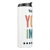 Custom Logo Here | Add Your Own Design Thermosbeker (Gedraaid links)