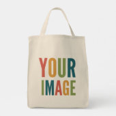Custom Logo Here | Add Your Own Design Tote Bag (Achterkant)