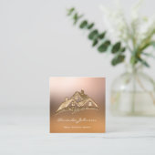 Custom Logo House Real Estate Agent Professional Vierkante Visitekaartje (Staand voorkant)