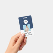 Custom Logo ID Card | Personalized Photo & Text Badge (Handheld)