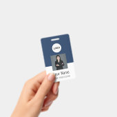 Custom Logo ID Card | Personalized Photo & Text Badge (Handheld)