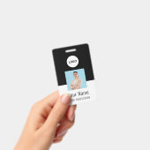 Custom Logo ID Card | Personalized Photo & Text Badge (Handheld)
