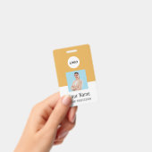 Custom Logo ID Card | Personalized Photo & Text Badge (Handheld)