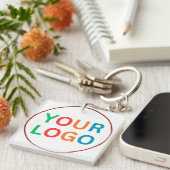 Custom Logo Keychain for Business Branding (Voorkant Rechts)