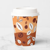 Custom Logo Koffiepapier Cup 8 oz Papieren Bekers (Achterkant)