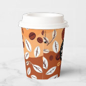 Custom Logo Koffiepapier Cup 8 oz Papieren Bekers (Rechts)