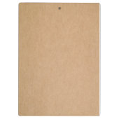 Custom Logo Kraft Hoesje Klembord (Achterkant)