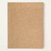 Custom Logo Kraft Hoesje spiraal Planner (Achterkant)