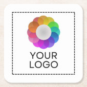 Custom Logo, Low minimum quantity Kartonnen Onderzetters (Voorkant)