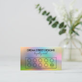 Custom Logo Loyalty Kaart Visitekaartje (Staand voorkant)