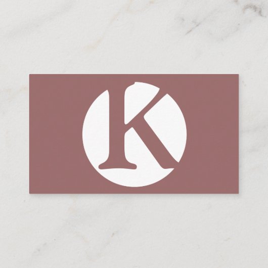 Custom Logo Mauve Visitekaartje (Achterkant)