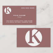 Custom Logo Mauve Visitekaartje (Voorkant / Achterkant)