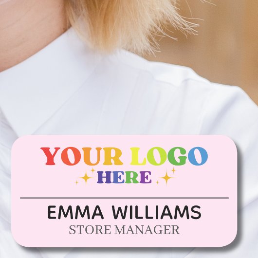 Custom Logo Medewerker Magnetisch of Veiligheid Pi Naamplaatje