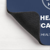 Custom Logo Medical Clinic Healthcare Navy Blue Muismat (Hoek)