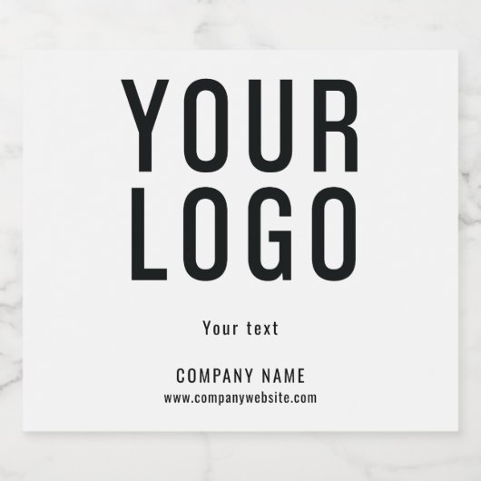 Custom Logo Minimalist Likeurfles Etiket (Enkel label)