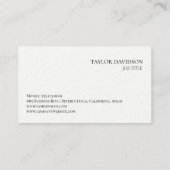 Custom Logo Minimalist Modern Professional Brandin Visitekaartje (Achterkant)