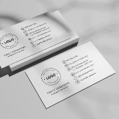 Custom Logo Minimalist Professional Visitekaartje
