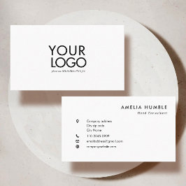 Custom Logo Modern Business card template Visitekaartje