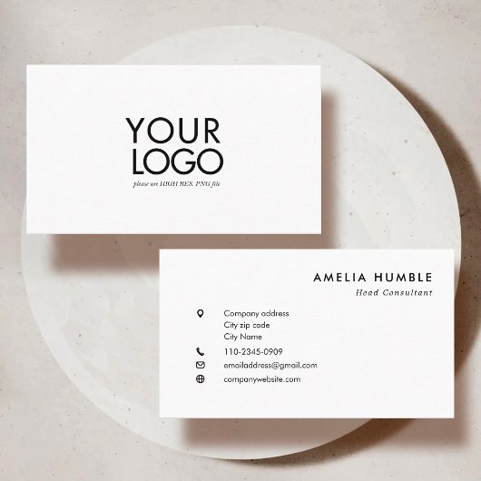Custom Logo Modern Business card template Visitekaartje